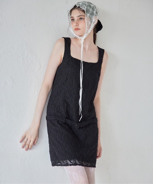 T-ポイント5倍】 PRINTED BELTED MINI DRESS - Multicolored