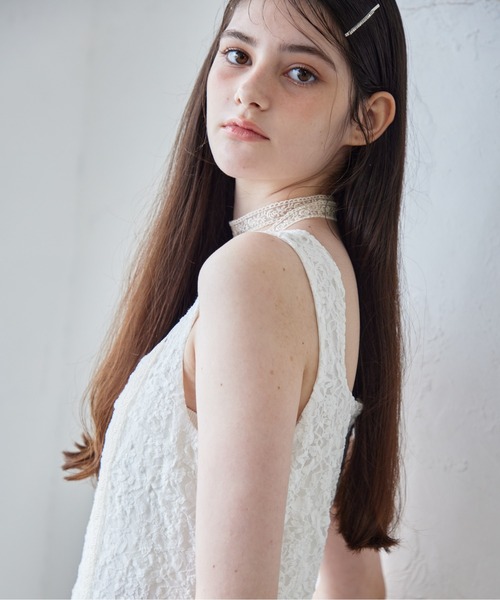 etre loin(エトルワン)の「Low belt lace mini dress(ワンピース・レディース・ブラック/ホワイト/ピンク・M)」の17枚目の写真