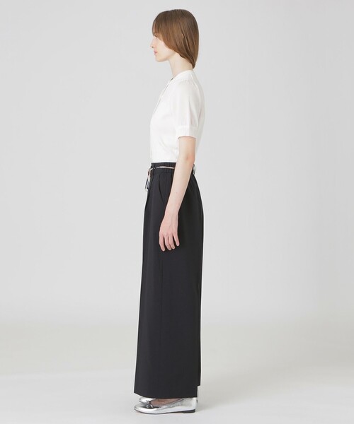 BLUE LABEL CRESTBRIDGE(ブルーレーベルクレストブリッジ)の「ハイカウントナノワイドパンツ(その他パンツ・レディース・ブルー/ベージュ/ブラック・38/36)」の5枚目の写真