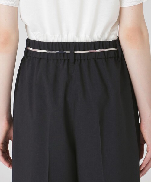 BLUE LABEL CRESTBRIDGE(ブルーレーベルクレストブリッジ)の「ハイカウントナノワイドパンツ(その他パンツ・レディース・ブルー/ベージュ/ブラック・38/36)」の8枚目の写真