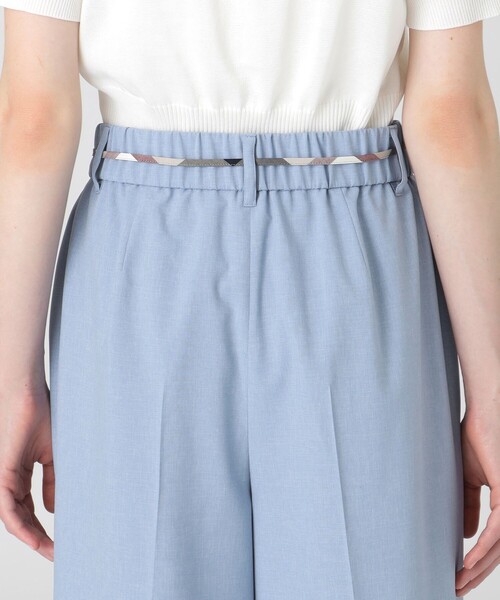 BLUE LABEL CRESTBRIDGE(ブルーレーベルクレストブリッジ)の「ハイカウントナノワイドパンツ(その他パンツ・レディース・ブルー/ベージュ/ブラック・38/36)」の15枚目の写真