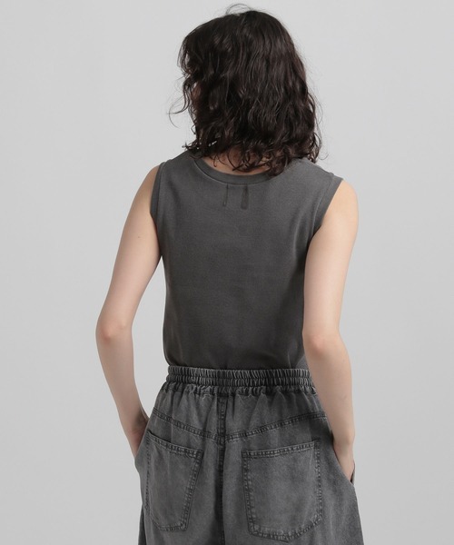 GEORGE'S(ジョージズ)の「ピグメントタンクトップ(タンクトップ・レディース・オフホワイト/チャコールグレー/ブラウン・MEDIUM/SMALL)」の7枚目の写真