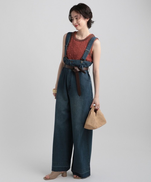 GEORGE'S(ジョージズ)の「ピグメントタンクトップ(タンクトップ・レディース・オフホワイト/チャコールグレー/ブラウン・MEDIUM/SMALL)」の12枚目の写真