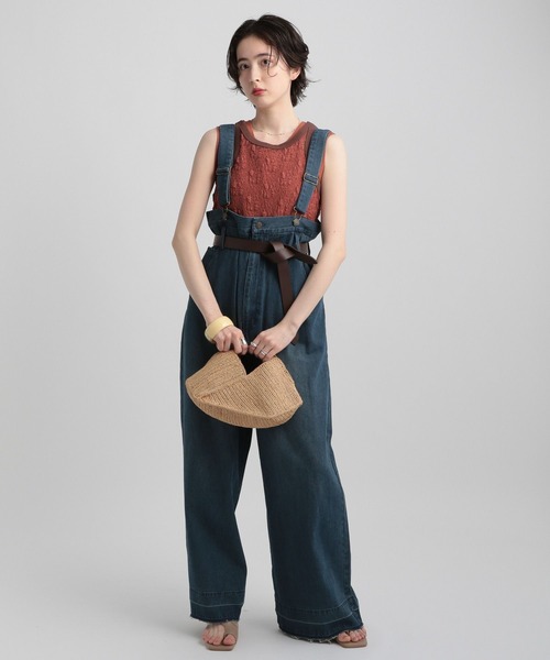 GEORGE'S(ジョージズ)の「ピグメントタンクトップ(タンクトップ・レディース・オフホワイト/チャコールグレー/ブラウン・MEDIUM/SMALL)」の13枚目の写真