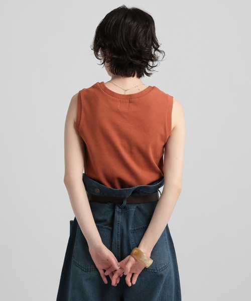 GEORGE'S(ジョージズ)の「ピグメントタンクトップ(タンクトップ・レディース・オフホワイト/チャコールグレー/ブラウン・MEDIUM/SMALL)」の15枚目の写真