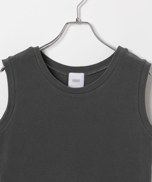 GEORGE'S(ジョージズ)の「ピグメントタンクトップ(タンクトップ・レディース・オフホワイト/チャコールグレー/ブラウン・MEDIUM/SMALL)」の19枚目の写真