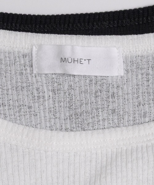 MUHET(ミュエータ)の「layered like tank top with built-in cups / カップ付きレイヤード風タンクトップ(タンクトップ・レディース・ネイビー/ブラック/杢グレー/ライトブルー/ブラウン/レッド/ピンク/グレー/カーキ/ピンク系その他・FREE)」の18枚目の写真