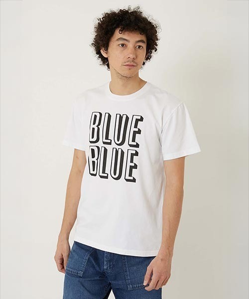 BLUE BLUE（ブルーブルー）の「シェード BLUE BLUE ショートスリーブTシャツ（Tシャツ/カットソー・メンズ・ブラック/ホワイト/レッド・M/L/XL/S）」の4枚目の写真