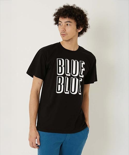 BLUE BLUE（ブルーブルー）の「シェード BLUE BLUE ショートスリーブTシャツ（Tシャツ/カットソー・メンズ・ブラック/ホワイト/レッド・M/L/XL/S）」の6枚目の写真