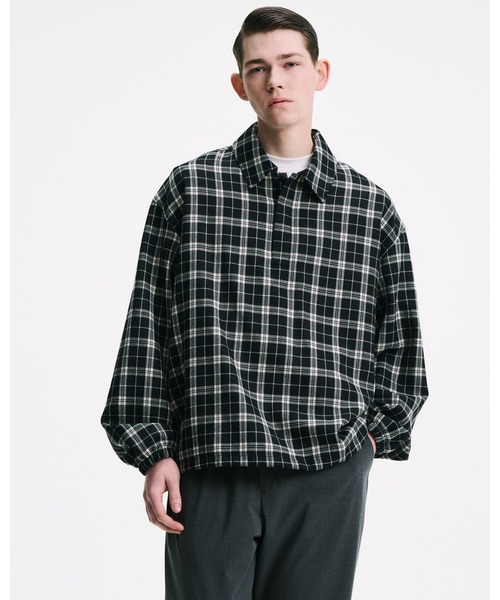 トップス SOPHNET SAXONY WOOL CHECK POLO SHIRT SAXONY WOOL CHECK POLO SHIRT（ポロシャツ）｜SOPHNET.（ソフネット