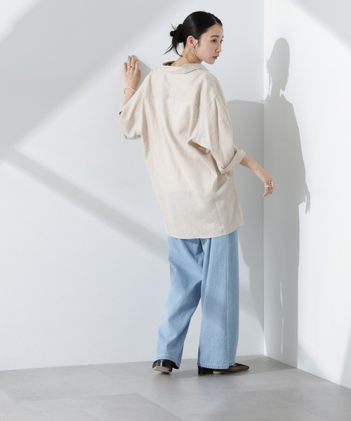 NANO universe（ナノユニバース）の「ドロストソフトデニム（デニムパンツ・レディース・ブルー/ネイビー・FREE）」の22枚目の写真