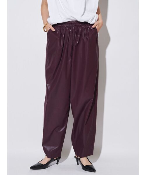 ELENDEEK（エレンディーク）の「カレンダリングイージーパンツ【セットアップ対応】（その他パンツ・レディース・ベージュ/ボルドー/ブラック・FREE）」の3枚目の写真