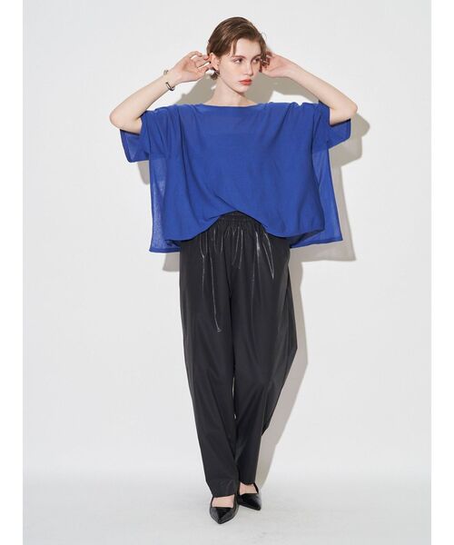 ELENDEEK（エレンディーク）の「カレンダリングイージーパンツ【セットアップ対応】（その他パンツ・レディース・ベージュ/ボルドー/ブラック・FREE）」の21枚目の写真