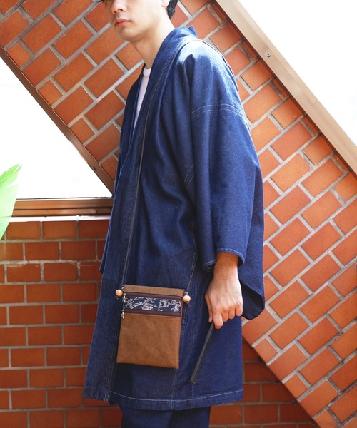 ８(eight)（エイト）の「酒倉染 2ファスナーポシェット（和装小物・メンズ・ブラウン系その他・FREE）」の11枚目の写真