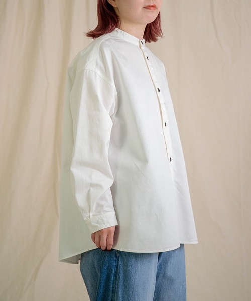 45rpmホワイトスタンドカラーシャツ ❤️45rpm❤️ ホワイト スタンドカラーシャツ サイズ3 - メルカリ