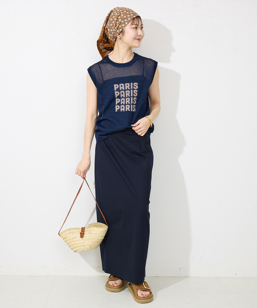 SLOBE IENA（スローブイエナ）の「MOISMONT/モワモン バンダナスカーフ 1567509/1467503P（バンダナ/スカーフ・レディース・ブラウン/ネイビー・FREE）」の8枚目の写真