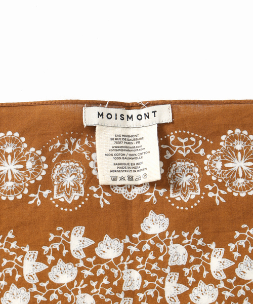 SLOBE IENA（スローブイエナ）の「MOISMONT/モワモン バンダナスカーフ 1567509/1467503P（バンダナ/スカーフ・レディース・ブラウン/ネイビー・FREE）」の20枚目の写真