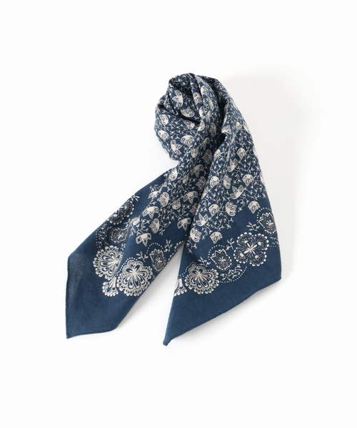 SLOBE IENA（スローブイエナ）の「MOISMONT/モワモン バンダナスカーフ 1567509/1467503P（バンダナ/スカーフ・レディース・ブラウン/ネイビー・FREE）」の22枚目の写真