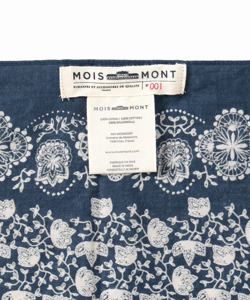 SLOBE IENA（スローブイエナ）の「MOISMONT/モワモン バンダナスカーフ 1567509/1467503P（バンダナ/スカーフ・レディース・ブラウン/ネイビー・FREE）」の5枚目の写真