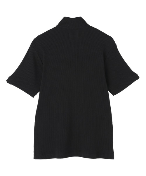 TOKYO SHIRTS（トウキョウシャツ）の「ハーフジップ 半袖ポロシャツ（ポロシャツ・メンズ・ブラック・L/XL/LL/S/M）」の2枚目の写真