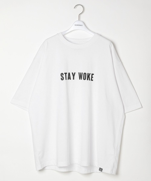 NUMERALS(ヌメラルズ)の「【NUMERALS】メッセージロゴTEE(Tシャツ/カットソー・メンズ・カーキ/ブラック/オフホワイト・MEDIUM/LARGE)」の7枚目の写真