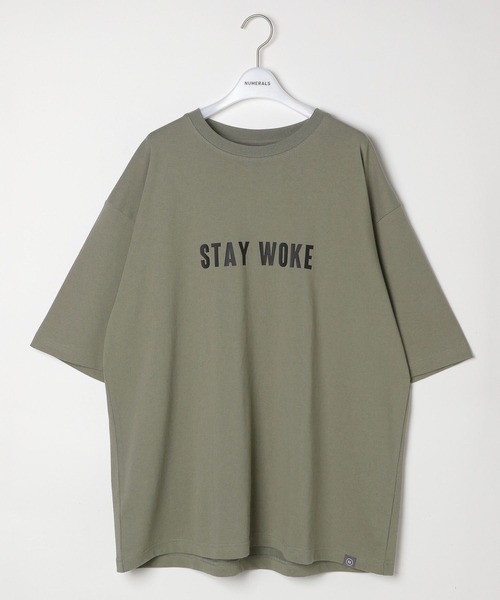 NUMERALS(ヌメラルズ)の「【NUMERALS】メッセージロゴTEE(Tシャツ/カットソー・メンズ・カーキ/ブラック/オフホワイト・MEDIUM/LARGE)」の11枚目の写真