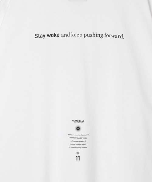 NUMERALS(ヌメラルズ)の「【NUMERALS】メッセージロゴTEE(Tシャツ/カットソー・メンズ・カーキ/ブラック/オフホワイト・MEDIUM/LARGE)」の17枚目の写真