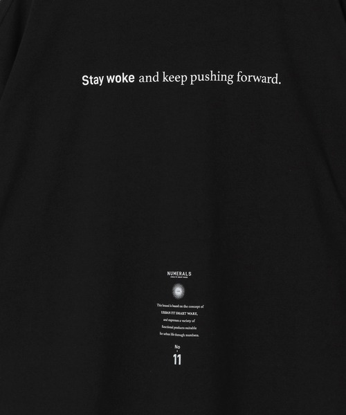 NUMERALS(ヌメラルズ)の「【NUMERALS】メッセージロゴTEE(Tシャツ/カットソー・メンズ・カーキ/ブラック/オフホワイト・MEDIUM/LARGE)」の19枚目の写真