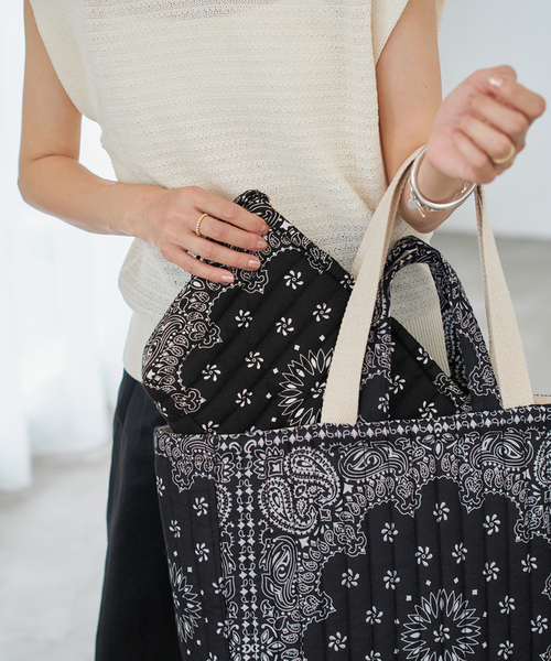 セール】MALUS/マリュス BANDANA QUILTING POUCH ポーチ（ポーチ