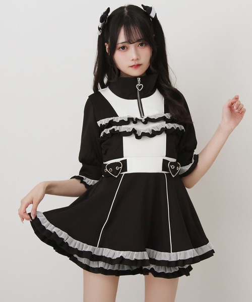 フリルたっぷりジャージセットアップ（セットアップ）｜DearMyLove