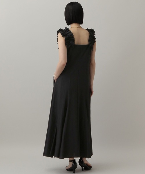 A part by(アパートバイ)の「STELLAフリルスリーブワンピース(ワンピース・レディース・ブラウン/ブルー系その他2/ブラック・FREE)」の14枚目の写真