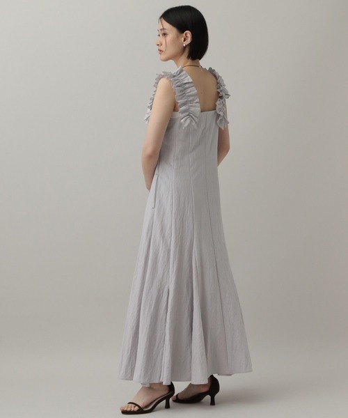 A part by(アパートバイ)の「STELLAフリルスリーブワンピース(ワンピース・レディース・ブラウン/ブルー系その他2/ブラック・FREE)」の10枚目の写真