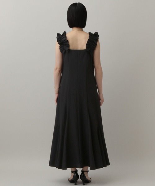 A part by(アパートバイ)の「STELLAフリルスリーブワンピース(ワンピース・レディース・ブラウン/ブルー系その他2/ブラック・FREE)」の17枚目の写真