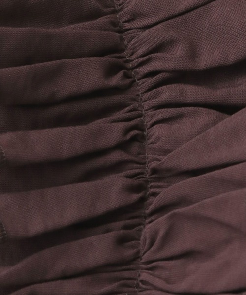 A part by(アパートバイ)の「STELLAフリルスリーブワンピース(ワンピース・レディース・ブラウン/ブルー系その他2/ブラック・FREE)」の7枚目の写真