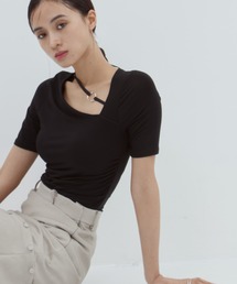 STUDIOUS（ステュディオス）の「【determ/デターム】別注NECK STRAP TOPS/ネックストラップトップス/カットソー（Tシャツ/カットソー）」