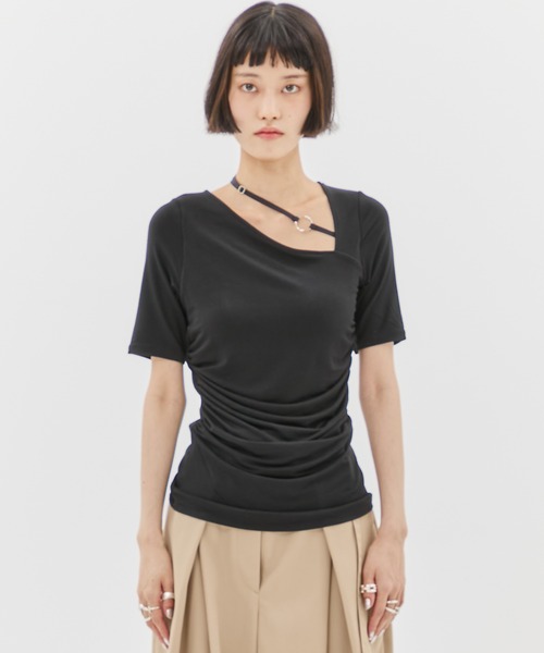最大80％オフ determ/デターム】別注NECK STRAP TOPS/ネックストラップ トップス