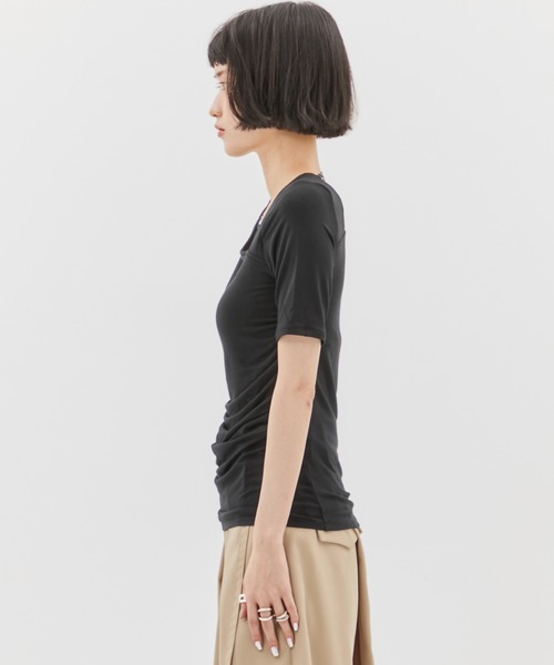 超ポイントアップ祭 determ/デターム】別注NECK TOPS/ネックストラップ STRAP トップス