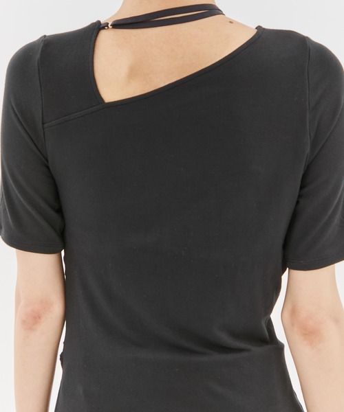 tシャツ 「determ/デターム」別注NECK STRAP TOPS/ネックストラップトップス/カットソー レディース determ/デターム】別注NECK STRAP TOPS/ネックストラップ