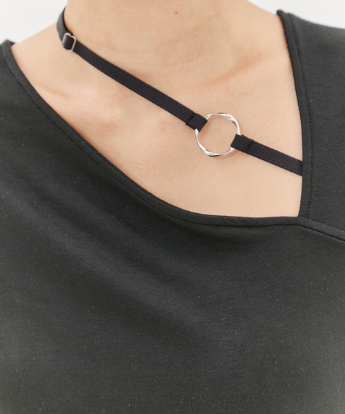 determ/デターム】別注NECK STRAP TOPS/ネックストラップ