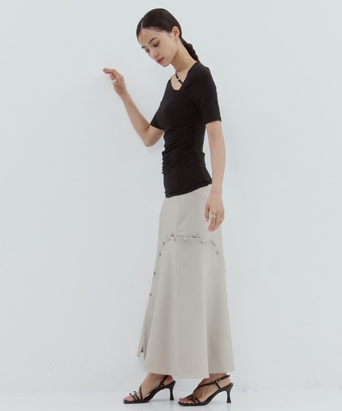 determ/デターム】別注NECK STRAP TOPS/ネックストラップ