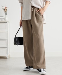 なめらかコーデュロイワイドパンツ股下63cm