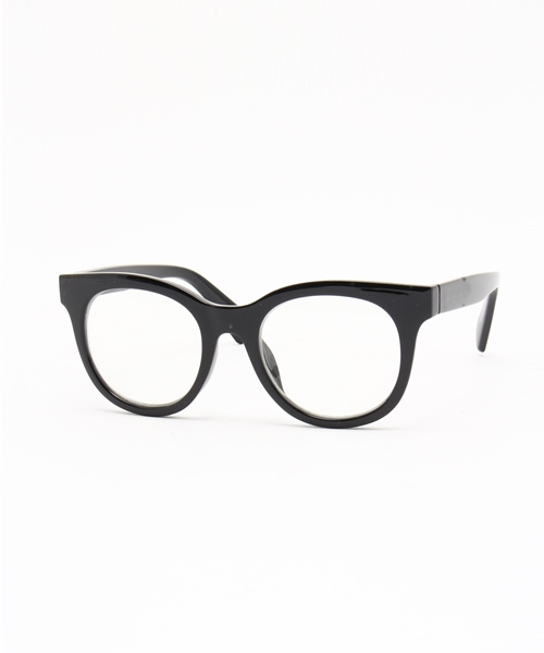 AZUL by moussy（アズールバイマウジー）の「ワイドフレームウエリントン型ダテメガネ（サングラス・レディース・ブラック/ブラウン系その他・FREE）」の2枚目の写真