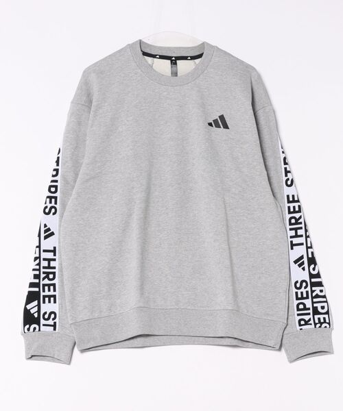 adidas レトロロゴ スウェットトレーナー グレー XS 中古・古着通販】adidas (アディダス) 80-90sトレフォイルロゴ
