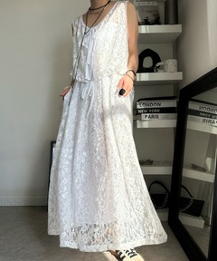 セール】MEDI INDIAN BIG LACE DRESS（ワンピース）｜Ameri（アメリ