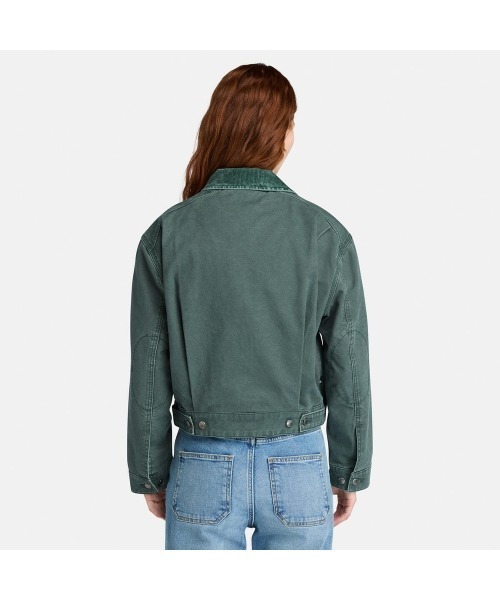 Timberland（ティンバーランド）の「ウォッシュ キャンバス ジャケット レディース（その他アウター・レディース・グリーン・LARGE/MEDIUM/SMALL）」の5枚目の写真