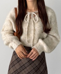 callautia | 前後２wayリボンシャギーニット(ニット/セーター)