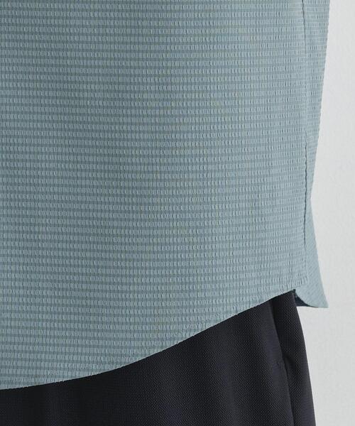 TAKEO KIKUCHI（タケオキクチ）の「【COOL CITY WEAR】DotAir（R）サッカー シャツ（シャツ/ブラウス・メンズ・ネイビー/ブラウン系その他/ブルー・02/03/04）」の13枚目の写真