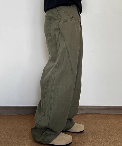 TOBEE(トゥビー)の「【TOBEE】ワイド バギー デニムパンツ(デニムパンツ・メンズ・カーキ/グレー・X-LARGE/LARGE/MEDIUM/SMALL)」の17枚目の写真