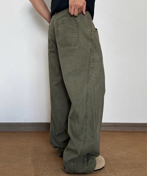 TOBEE(トゥビー)の「【TOBEE】ワイド バギー デニムパンツ(デニムパンツ・メンズ・カーキ/グレー・X-LARGE/LARGE/MEDIUM/SMALL)」の18枚目の写真