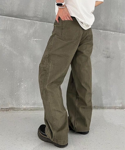 TOBEE(トゥビー)の「【TOBEE】ワイド バギー デニムパンツ(デニムパンツ・メンズ・カーキ/グレー・X-LARGE/LARGE/MEDIUM/SMALL)」の20枚目の写真